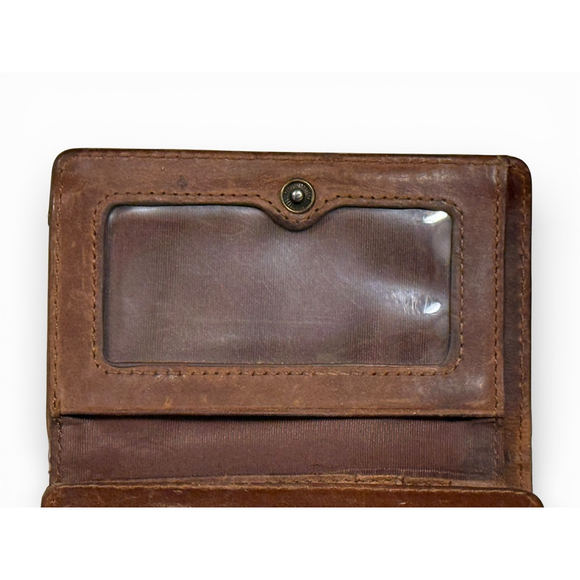 Pendleton Wool Leather Trifold Wallet Brown Western Aztec Pattern 4.5x3.5 - Picture 9 of 12